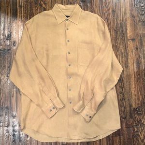 Scott Barber 100% linen button down
